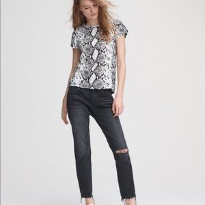 Rag & Bone snakeskin print tee-Large